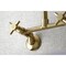 Kingston Brass KS423SB Concord Two-Handle Wall-Mount Kitchen Faucet, Brushed Brass KS423SB - alternate 5
